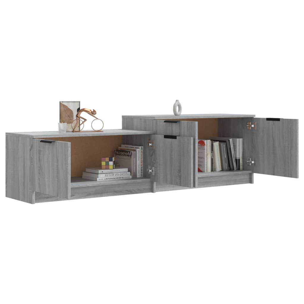 vidaXL Έπιπλο Τηλεόρασης Γκρι Sonoma 158,5x36x45εκ. Επεξεργασμένο Ξύλο