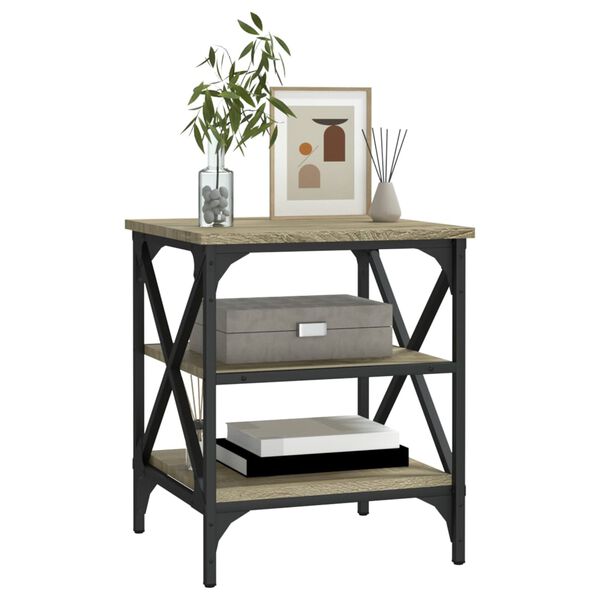 vidaXL Βοηθητικό Τραπέζι Sonoma Δρυς 40x42x50 εκ. Επεξεργασμένο Ξύλο