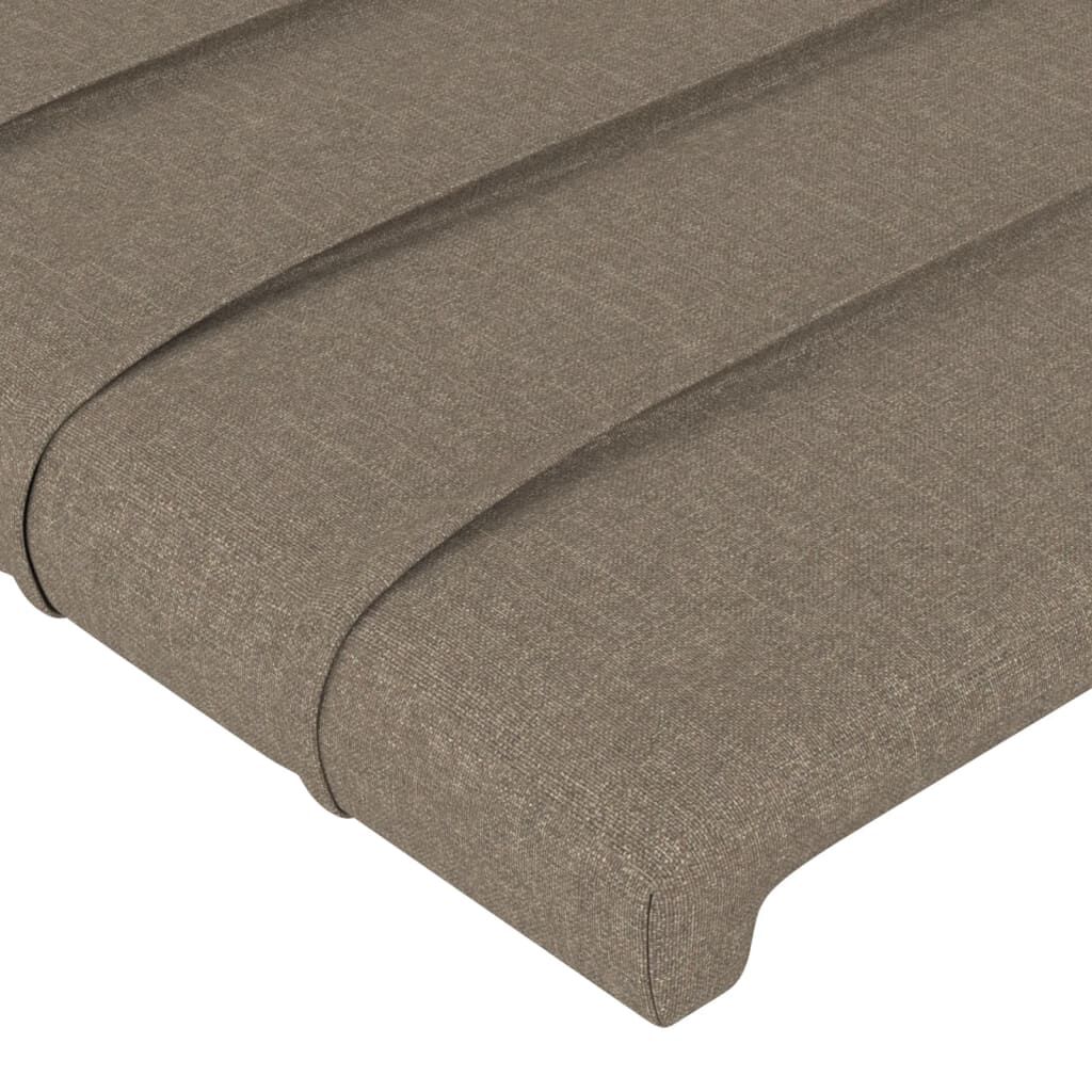 vidaXL Σκελετός Κρεβατιού Χωρίς Στρώμα Taupe 80x200 εκ. Υφασμάτινο