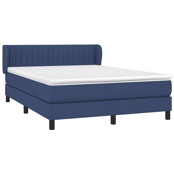 vidaXL &Kappa;&rho;&epsilon;&beta;ά&tau;&iota; Boxspring &mu;&epsilon; &Sigma;&tau;&rho;ώ&mu;&alpha; &Mu;&pi;&lambda;&epsilon; 140x190 &epsilon;&kappa;. &Upsilon;&phi;&alpha;&sigma;&mu;ά&tau;&iota;&nu;&omicron;
