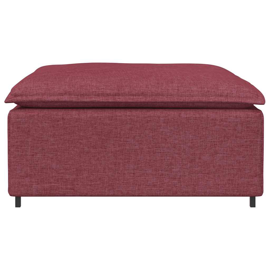 vidaXL Υποπόδιο Καναπέ Κόκκινο 100 x 100 x 48 εκ.