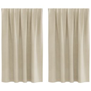 vidaXL &Kappa;&omicron;&upsilon;&rho;&tau;ί&nu;&epsilon;&sigmaf; &sigma;&upsilon;&sigma;&kappa;ό&tau;&iota;&sigma;&eta;&sigmaf; 2 &tau;&mu;&chi;. &Kappa;&rho;&epsilon;&mu; 140 x 140 cm &Beta;&epsilon;&lambda;&omicron;ύ&delta;&omicron;