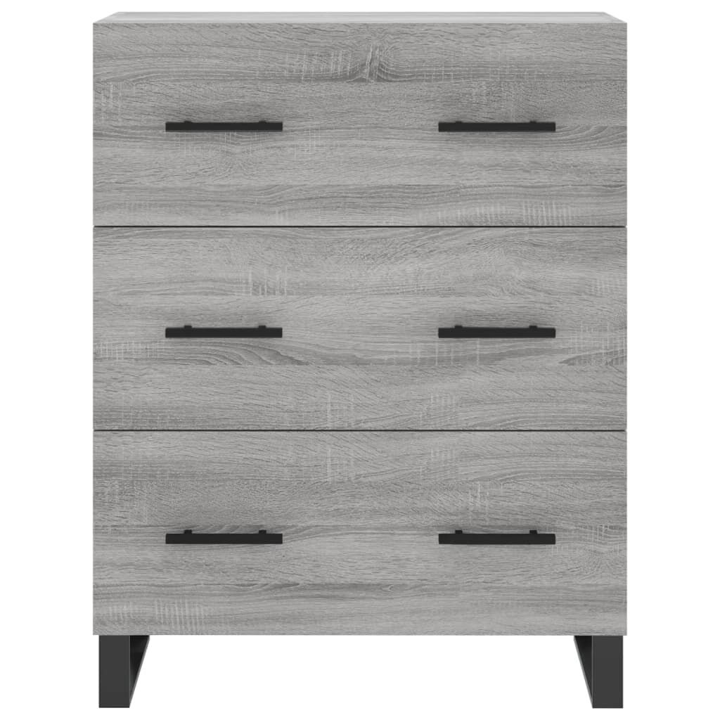 vidaXL Ντουλάπι Γκρι Sonoma 69,5 x 34 x 90 εκ. από Επεξεργασμένο Ξύλο