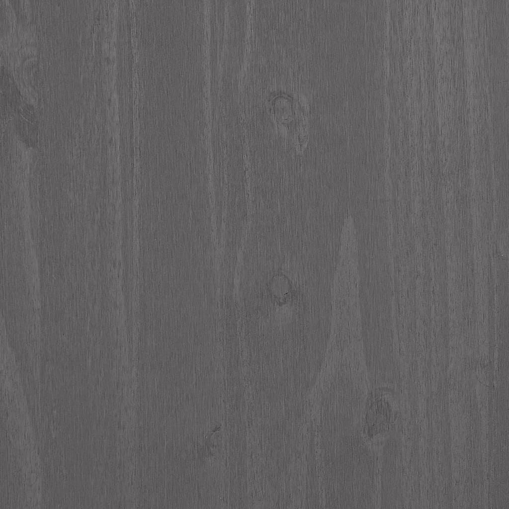 vidaXL Παπουτσοθήκη HAMAR Αν. Γκρι 85x40x108 εκ. Μασίφ Ξύλο Πεύκου