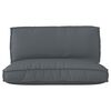 vidaXL Σετ Μαξιλαριών Πάγου 2 pcs Ανθρακί 120 x 80 x 12 cm