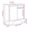 vidaXL Ντουλάπι Νιπτήρα Μπάνιου Μαύρο 60x35x60 εκ. Επεξεργασμένο Ξύλο