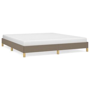 vidaXL Σκελετός Κρεβατιού Χωρίς Στρώμα Taupe 180x200 εκ. Υφασμάτινο