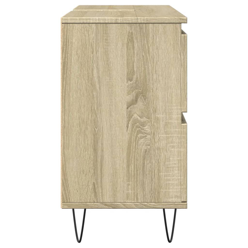 vidaXL Ντουλάπι Μπάνιου Sonoma Δρυς 80 x 33 x 60 εκ. από Επεξεργ. Ξύλο
