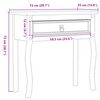 vidaXL Τραπέζι Κονσόλα Corona 73x35x73 εκ. από Μασίφ Ξύλο Πεύκου