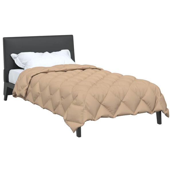 vidaXL &Chi;&epsilon;&iota;&mu;&epsilon;&rho;&iota;&nu;ό &Pi;&alpha;&pi;&lambda;&omega;&mu;&alpha;&tau;&omicron;&theta;ή&kappa;&eta; Taupe 200 x 140 cm &Mu;&iota;&kappa;&rho;&omicron;ΐ&nu;&epsilon;&sigmaf;