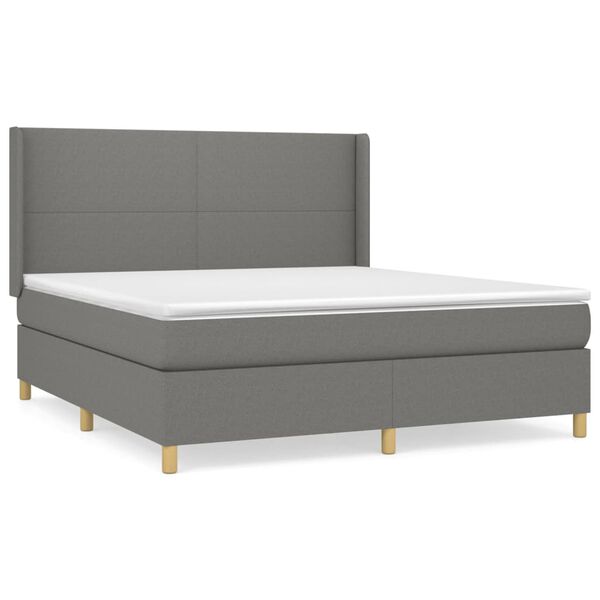 vidaXL &Kappa;&rho;&epsilon;&beta;ά&tau;&iota; Boxspring &mu;&epsilon; &Sigma;&tau;&rho;ώ&mu;&alpha; &Sigma;&kappa;&omicron;ύ&rho;&omicron; &Gamma;&kappa;&rho;&iota; 180x200 &epsilon;&kappa; &Upsilon;&phi;&alpha;&sigma;&mu;ά&tau;&iota;&nu;