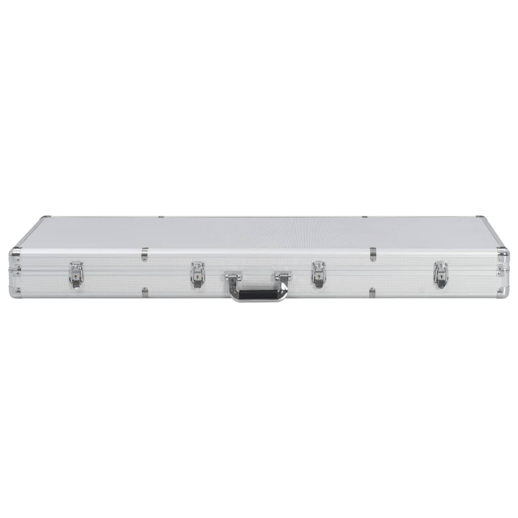 vidaXL Βαλίτσα Όπλου Ασημί 118 x 38 x 12 εκ. από Αλουμίνιο
