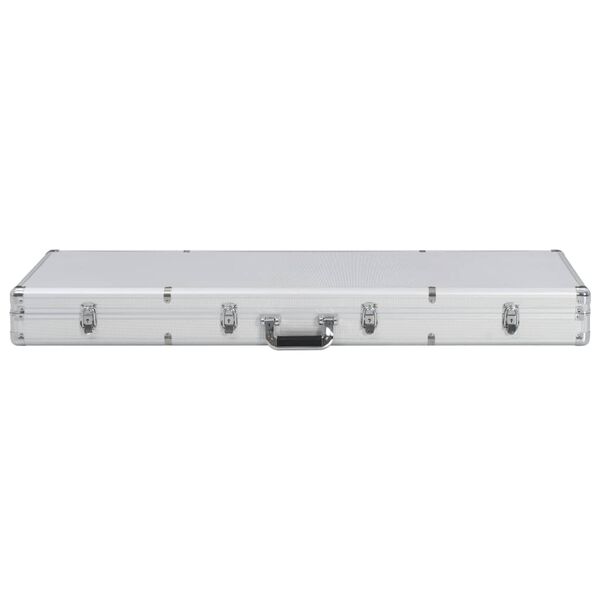 vidaXL Βαλίτσα Όπλου Ασημί 118 x 38 x 12 εκ. από Αλουμίνιο