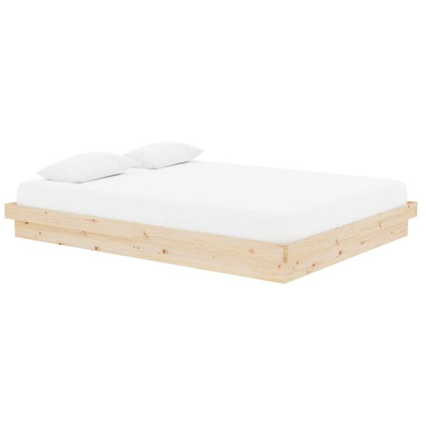 vidaXL Πλαίσιο Κρεβατιού 150 x 200 εκ. Μασίφ Ξύλο King Size