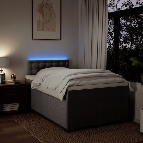 vidaXL &Kappa;&rho;&epsilon;&beta;ά&tau;&iota; Boxspring &mu;&epsilon; &Sigma;&tau;&rho;ώ&mu;&alpha; Taupe 120x190 &epsilon;&kappa;. &Upsilon;&phi;&alpha;&sigma;&mu;ά&tau;&iota;&nu;&omicron;