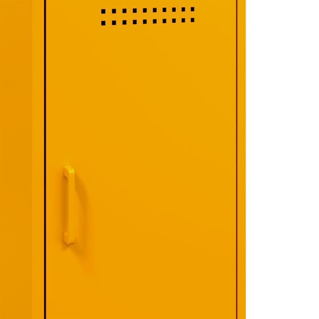 vidaXL Ντουλάπι Μουσταρδί 100,5x39x79 εκ. από Ατσάλι