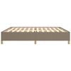 vidaXL Σκελετός Κρεβατιού Χωρίς Στρώμα Taupe 200x200 εκ.Υφασμάτινο