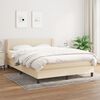 vidaXL &Kappa;&rho;&epsilon;&beta;ά&tau;&iota; Boxspring &mu;&epsilon; &Sigma;&tau;&rho;ώ&mu;&alpha; &Kappa;&rho;&epsilon;&mu; 140x200 &epsilon;&kappa;. &Upsilon;&phi;&alpha;&sigma;&mu;ά&tau;&iota;&nu;&omicron;
