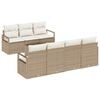 vidaXL &Sigma;&epsilon;&tau; &Kappa;&alpha;&nu;&alpha;&pi;έ &mu;&epsilon; &mu;&alpha;&xi;&iota;&lambda;ά&rho;&iota; 8 pcs &Mu;&pi;&epsilon;&zeta; &kappa;&alpha;&iota; &Kappa;&rho;έ&mu;&alpha; &sigma;&upsilon;&nu;&theta;&epsilon;&tau;&iota;&kappa;ό &rho;&alpha;&tau;ά&nu;