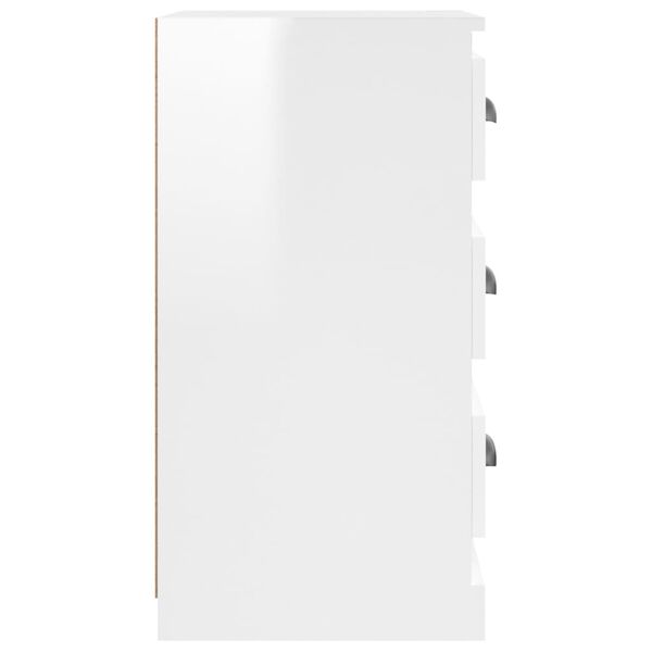 vidaXL Ντουλάπι Γυαλιστερό Λευκό 36x35,5x67,5 εκ. Επεξεργασμένο Ξύλο