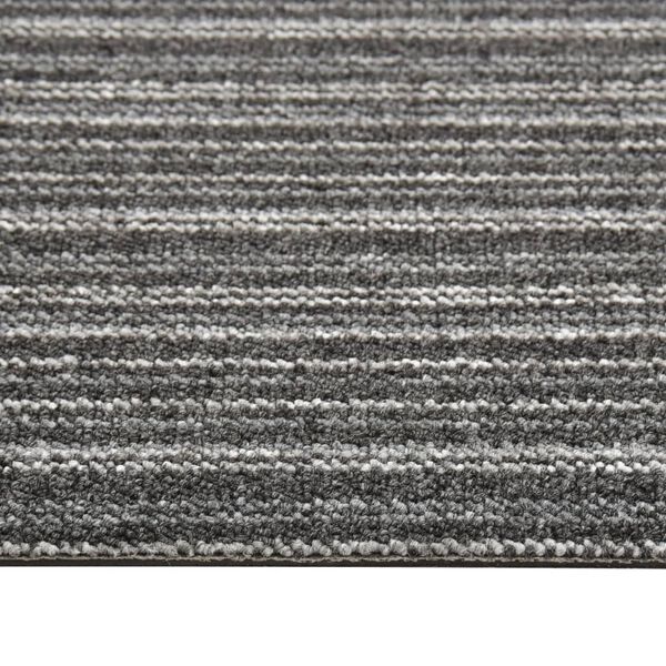 vidaXL Μοκέτα Πλακάκι 20 τεμ. Ανθρακί Ριγέ 5 μ² 50x50 εκ.