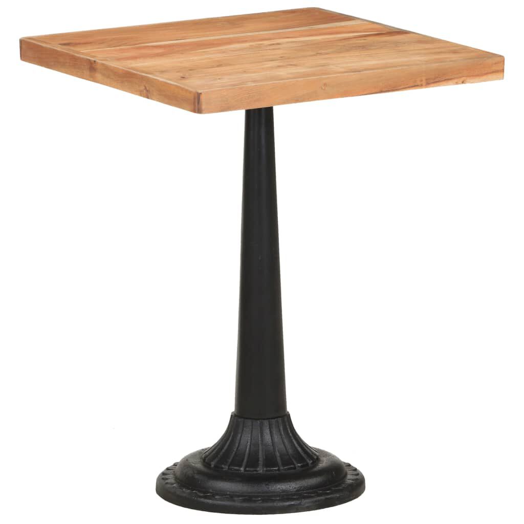 vidaXL Τραπέζι Bistro 60 x 60 x 76 εκ. από Μασίφ Ξύλο Ακακίας