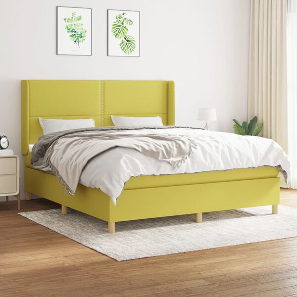 vidaXL &Kappa;&rho;&epsilon;&beta;ά&tau;&iota; Boxspring &mu;&epsilon; &Sigma;&tau;&rho;ώ&mu;&alpha; &Pi;&rho;ά&sigma;&iota;&nu;&omicron; 180x200 &epsilon;&kappa;.&Upsilon;&phi;&alpha;&sigma;&mu;ά&tau;&iota;&nu;&omicron;