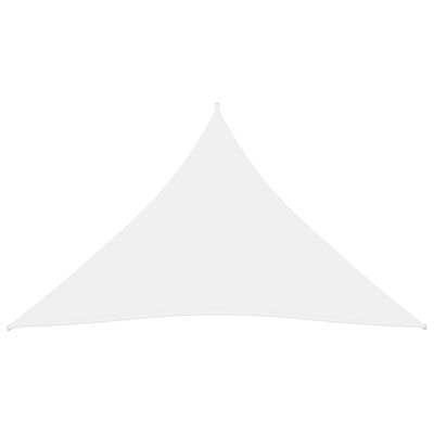 vidaXL Πανί Σκίασης Τρίγωνο Λευκό 3,6 x 3,6 x 3,6 μ. Ύφασμα Oxford