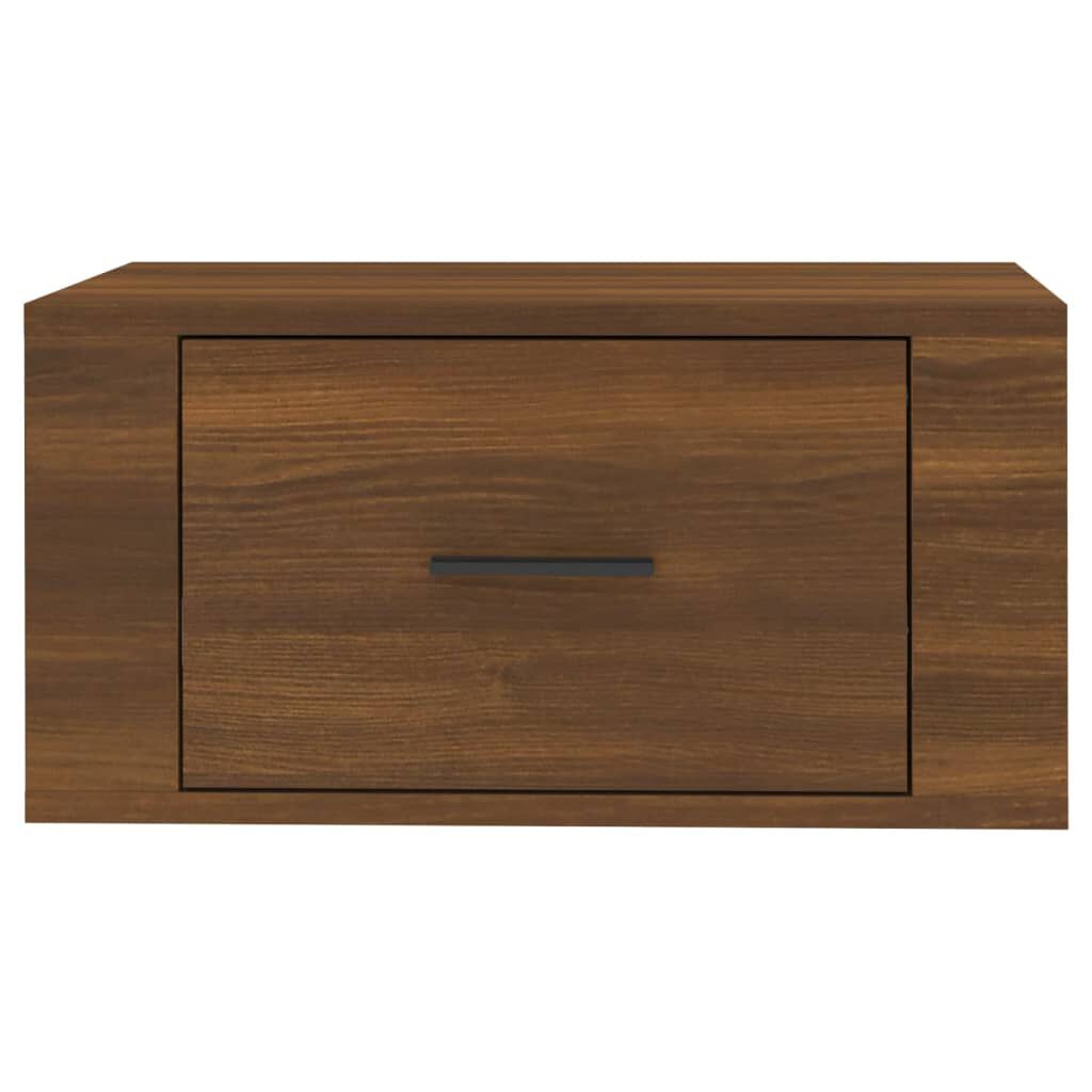 vidaXL Κομοδίνο Επιτοίχιο Καφέ Δρυς 50x36x25 εκ.