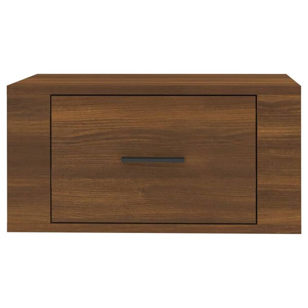 vidaXL Κομοδίνο Επιτοίχιο Καφέ Δρυς 50x36x25 εκ.