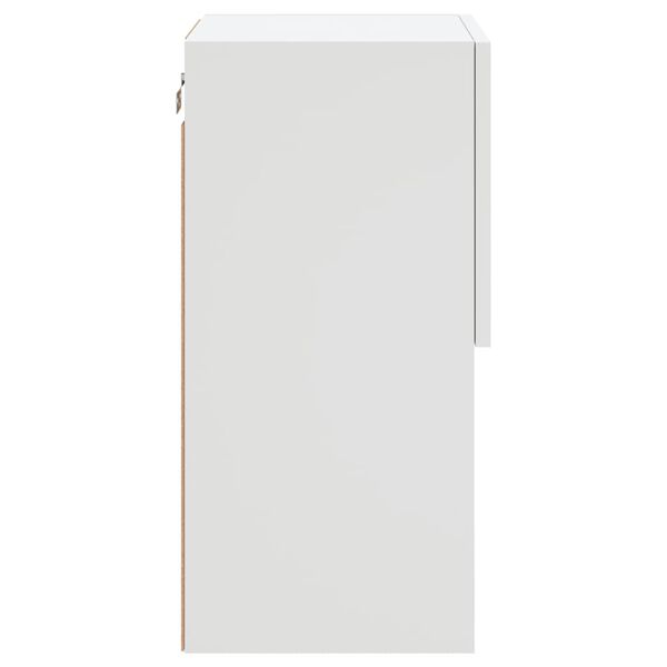 vidaXL Ντουλάπι Τηλεόρασης με LED Λευκό 30,5 x 30 x 60 εκ.
