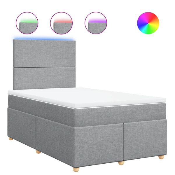 vidaXL &Kappa;&rho;&epsilon;&beta;ά&tau;&iota; Boxspring &mu;&epsilon; &Sigma;&tau;&rho;ώ&mu;&alpha; &Alpha;&nu;&omicron;&iota;&chi;&tau;ό &Gamma;&kappa;&rho;&iota; 120x200 &epsilon;&kappa;. &Upsilon;&phi;&alpha;&sigma;&mu;ά&tau;&iota;&nu;&omicron;