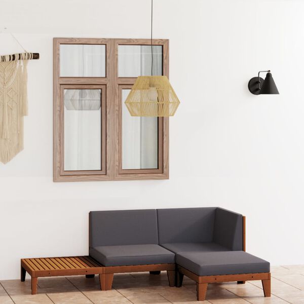 vidaXL &Sigma;&alpha;&lambda;ό&nu;&iota; &Kappa;ή&pi;&omicron;&upsilon; 4 &Tau;&epsilon;&mu;&alpha;&chi;ί&omega;&nu; &alpha;&pi;ό &Mu;&alpha;&sigma;ί&phi; &Xi;ύ&lambda;&omicron; &Alpha;&kappa;&alpha;&kappa;ί&alpha;&sigmaf; &mu;&epsilon; &Mu;&alpha;&xi;&iota;&lambda;ά&rho;&iota;&alpha;