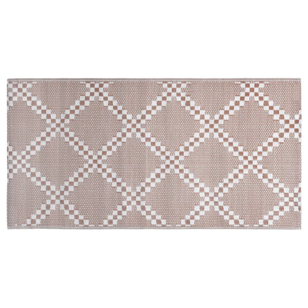 vidaXL χαλί εξωτερικού χώρου ARAKIL καφέ 120x180 cm PP