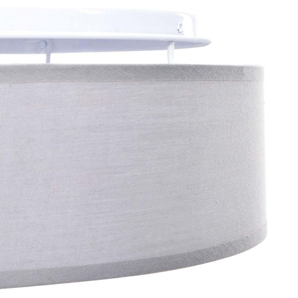 vidaXL Λάμπα Οροφής Γκρι 30 x 13.5 εκ. ύφασμα