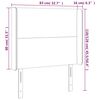 vidaXL Κεφαλάρι με Πτερύγια Κρεμ 83x16x118/128 εκ. Συνθετικό Δέρμα
