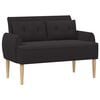 vidaXL Love seat &mu;&epsilon; &kappa;&omicron;&upsilon;&mu;&pi;&iota;ά &Mu;&alpha;ύ&rho;&omicron; 117 x 67 x 77 &epsilon;&kappa;. &Mu;&pi;&omicron;&upsilon;&kappa;&lambda;έ