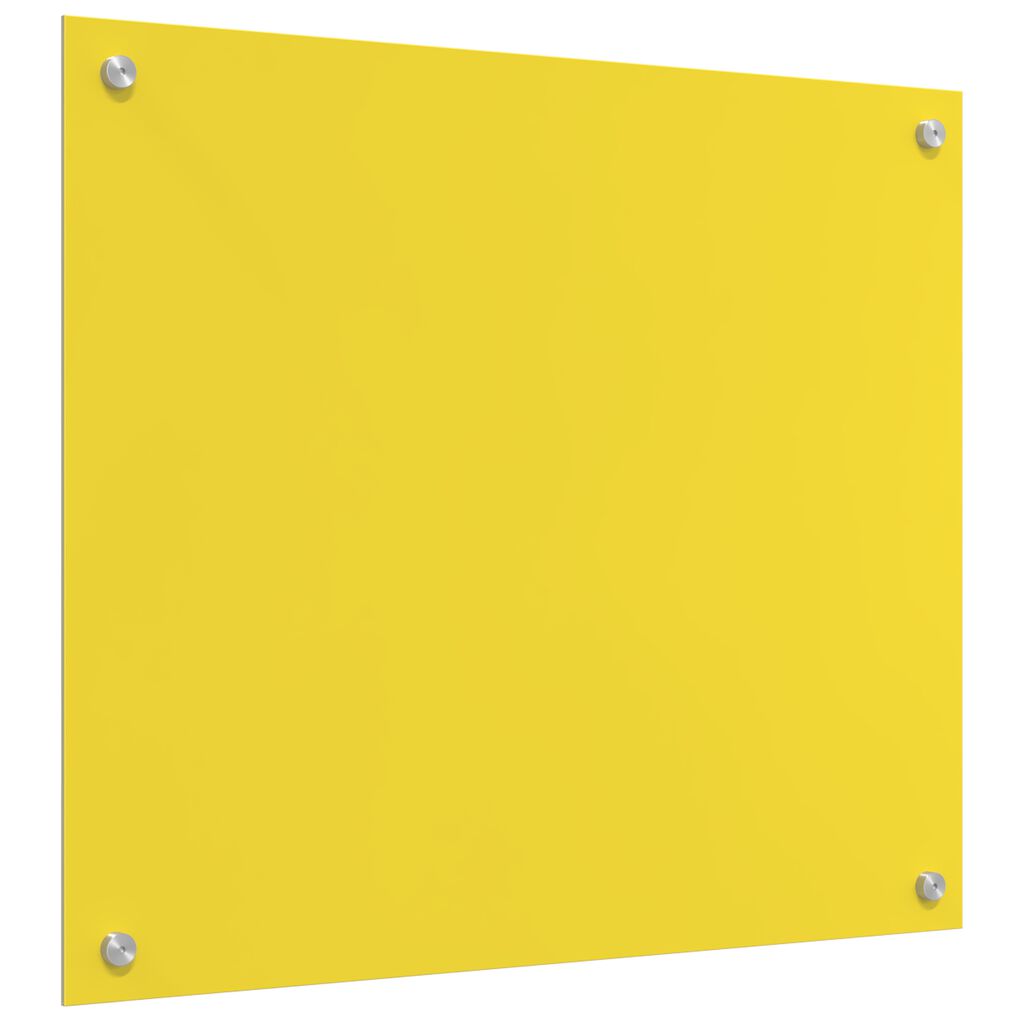 vidaXL Πίσω Πάνελ Κουζίνας Κίτρινο 70 x 60 x 0.6 εκ. σκληρυμένο γυαλί