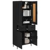 vidaXL Highboard &mu;&epsilon; &sigma;&upsilon;&rho;&tau;ά&rho;&iota; 2 pcs &Mu;&alpha;ύ&rho;&eta; &Omicron;&xi;&upsilon;ά &Epsilon;&pi;&epsilon;&xi;&epsilon;&rho;&gamma;&alpha;&sigma;&mu;έ&nu;&omicron; &xi;ύ&lambda;&omicron;