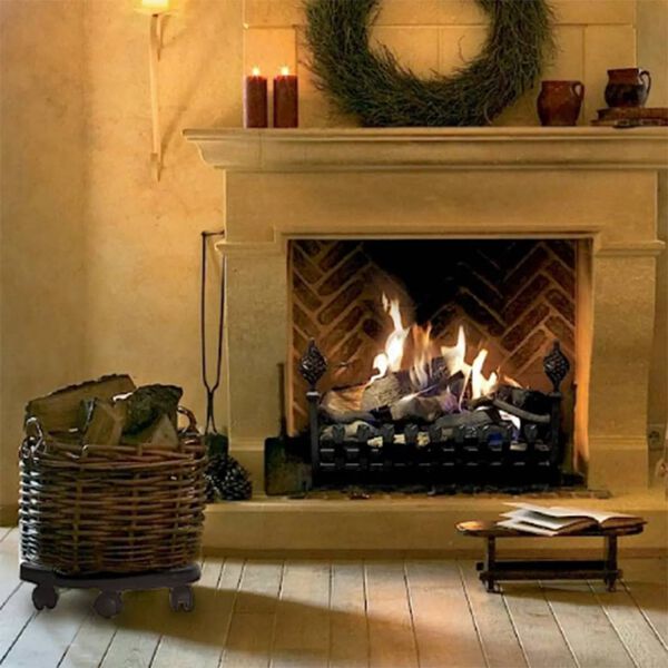 vidaXL Βάσεις Γλάστρας με Ρόδες 2 τεμ. Μαύρες Ø30 εκ. 170 κ.