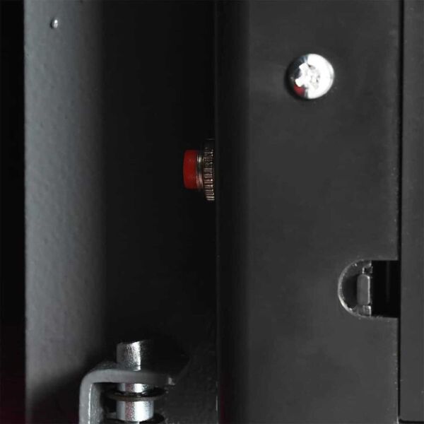 vidaXL Ηλεκτρονικός Ψηφιακός Θησαυρός με Κλειδαριά Δακτυλικού Αποτυπώματος 20x31x20 εκ. Ατσάλι