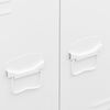 vidaXL Ντουλάπα Βιομηχανική Λευκή 67 x 35 x 107 εκ. Ατσάλινη