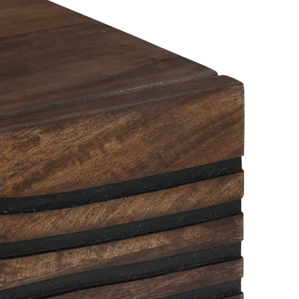 vidaXL Τραπεζάκι σαλονιού 80 x 50 x 40 cm - Μασίφ ξύλο μάνγκο & Κατασκευασμένο ξύλο