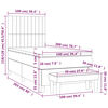 vidaXL &Kappa;&rho;&epsilon;&beta;ά&tau;&iota; Boxspring &mu;&epsilon; &Sigma;&tau;&rho;ώ&mu;&alpha; &Mu;&alpha;ύ&rho;&omicron; 100 x 200 &epsilon;&kappa;. &Upsilon;&phi;&alpha;&sigma;&mu;ά&tau;&iota;&nu;&omicron;