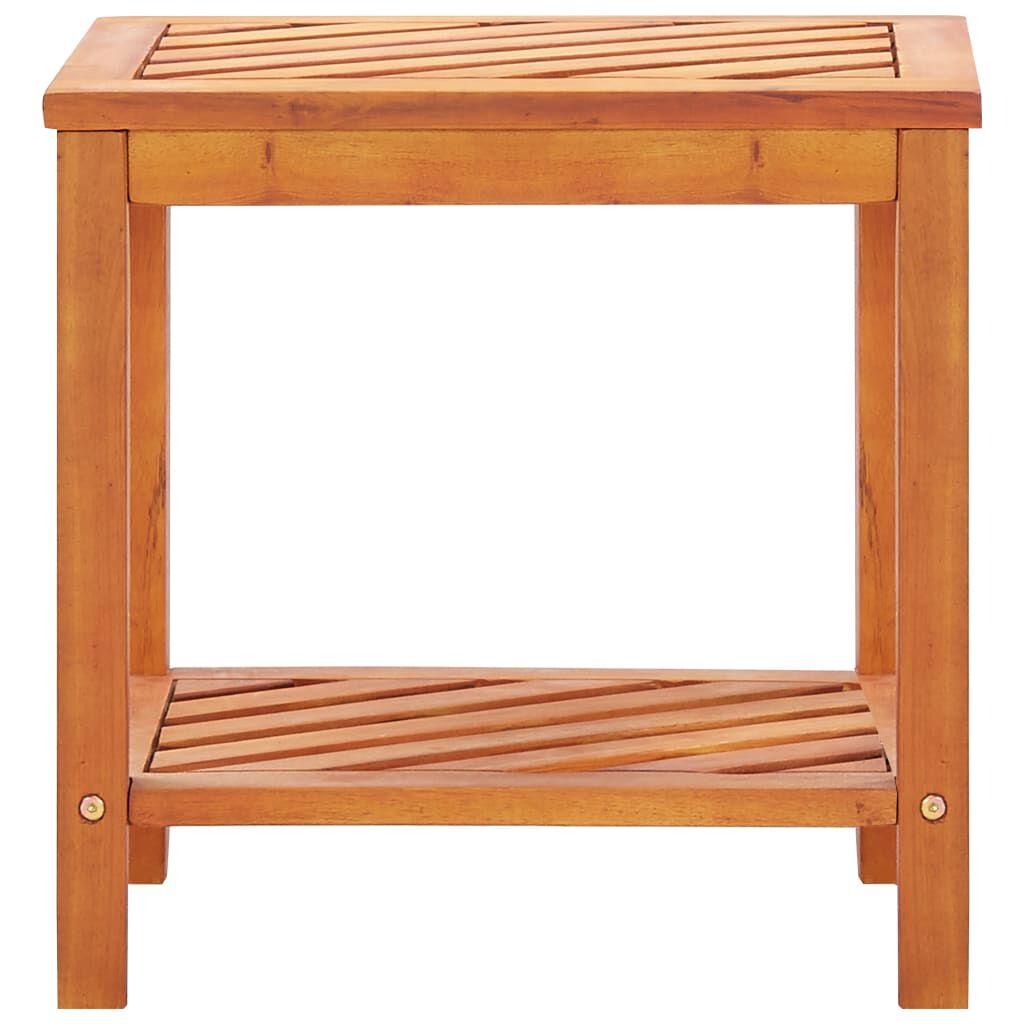 vidaXL Τραπεζάκι Βοηθητικό 45 x 33 x 45 εκ. από Μασίφ Ξύλο Ακακίας
