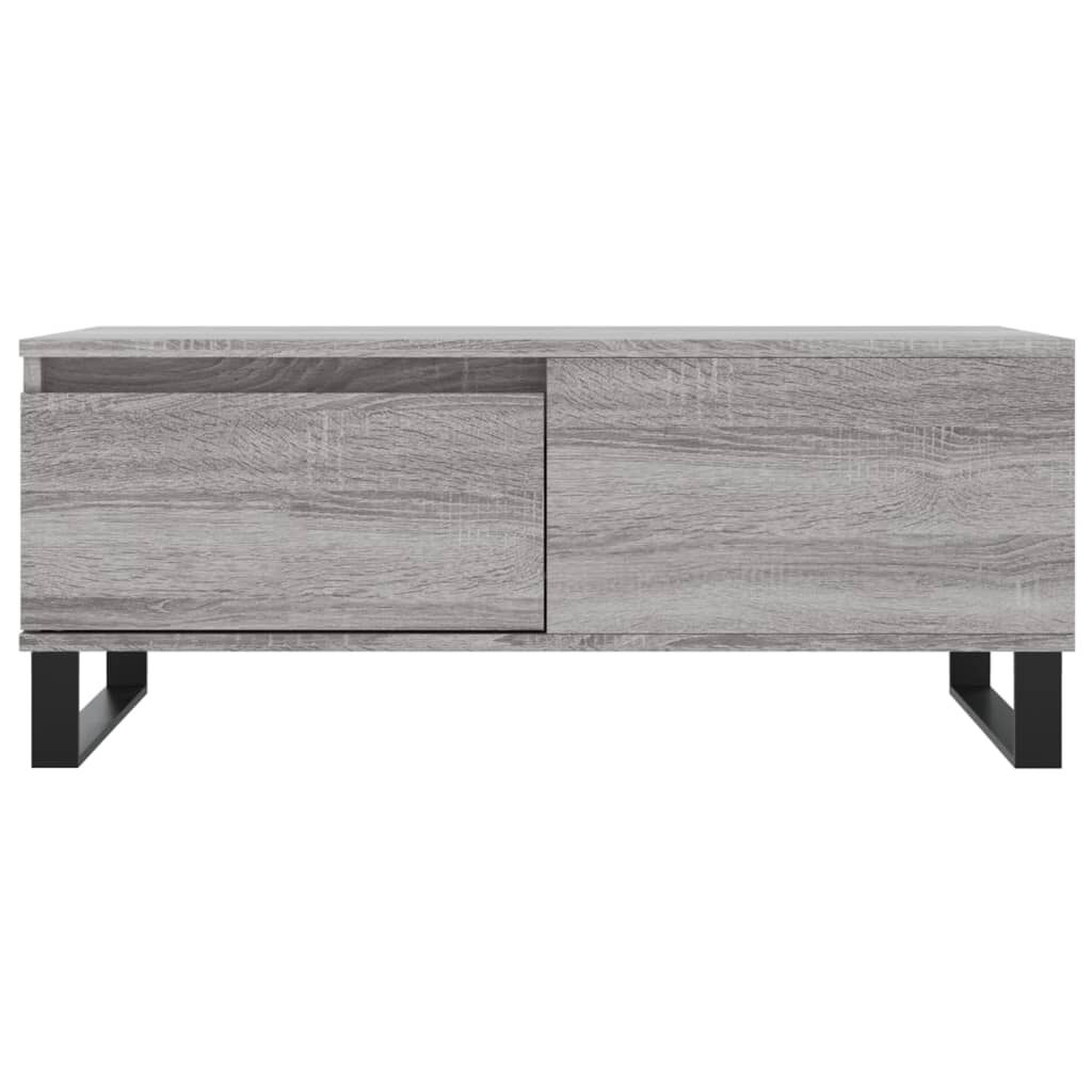 vidaXL Τραπεζάκι Σαλονιού Γκρι Sonoma 90x50x36,5εκ. Επεξεργασμένο Ξύλο