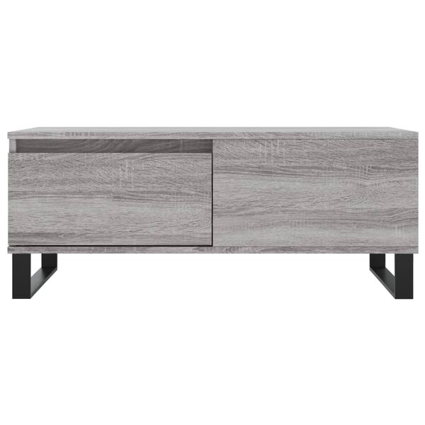 vidaXL Τραπεζάκι Σαλονιού Γκρι Sonoma 90x50x36,5εκ. Επεξεργασμένο Ξύλο