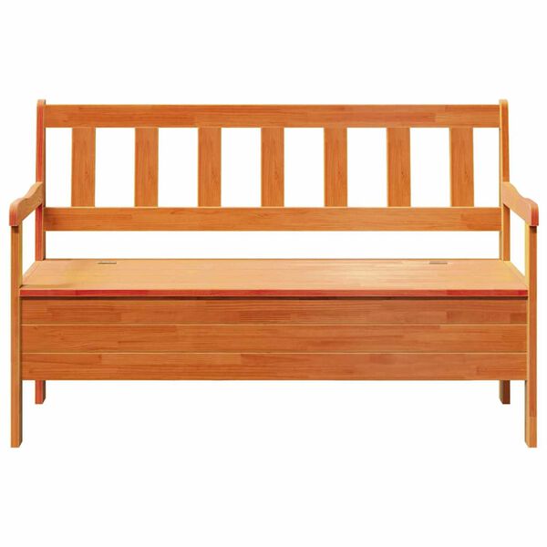 vidaXL Εξωτερικός πάγκος Καφέ 119 x 76 x 44εκ. Μασίφ ξύλο πεύκου