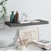 vidaXL Ράφι Τοίχου Γυαλιστερό Γκρι 60x23,5x3,8 εκ. MDF