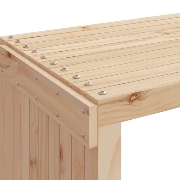 vidaXL Παγκάκι Κήπου Επεκτάσιμο 212,5 x 40,5 x 45 εκ. από Μασίφ Πεύκο